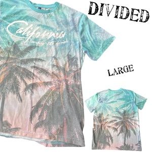Divided California State Of Mind Graphic Double Sided T Shirt sz L